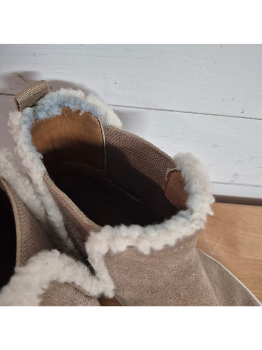 Lucky brand Womens Faux Fur-Lined Suede Slip-On Ankle Boots Size 8.5M - Picture 4 of 9